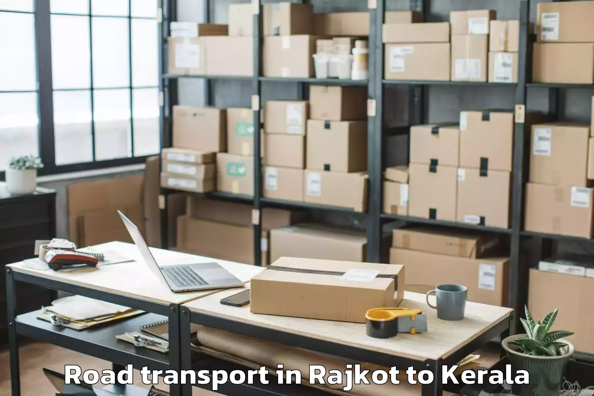 Book Your Rajkot to Allepey Road Transport Today